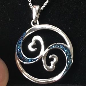 Open Hearts Collection with blue stones